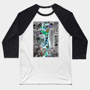 Urban Graffiti Style Stickers Tag Baseball T-Shirt